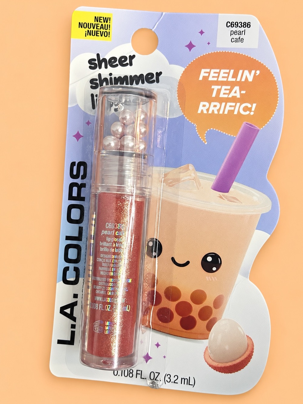 L.A. Colors Sheer Shimmer Lip Gloss – Pearl Cafe